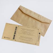 Ihre ganz persönliche hochzeitskarte können sie innerhalb weniger minuten online gestalten und drucken lassen. Einladungskarte Hochzeit Vintage Boarding Pass Kaufen