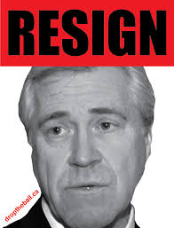 Dwight Ball RESIGN car magnet