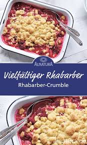Rhabarber Crumble Rezept Rezepte Kochen Und Backen Crumble Rezept