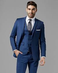 Mystic Blue Peak Lapel Suit Wedding Suits Men Blue Suit Wedding Wedding Suits