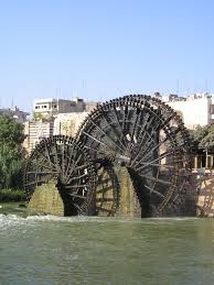 The Giant Norias Of Hama Magnificent Waterwheels Of The Past Water Wheel Syria Water Tower