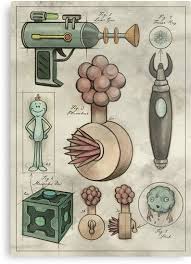 рик и морти 4 сезон 6 серия смотреть онлайн Lamina Metalica Rick Y Morty Gadgets Vintage 2 De Belovedoddities Tatuaje Rick And Morty Personajes De Rick Y Morty Fondos De Comic