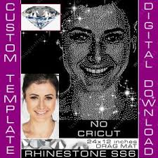 Large Custom Rhinestone Template SS6 Portrait Bling SVG Instant Digital  Download,rhinestone Template for Silhouette Cameo,plotter,not CRICUT