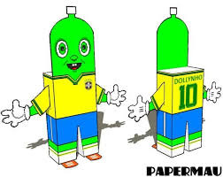 papermau fifa world cup 2018 dollynho paper toy with brazilian uniformby papermau download now fifa world cup world cup 2018 paper toys