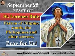 It provides the parishioners and all those. Prayer To Saint Lorenzo Ruiz O Most St John Bosco Parish Makati City Philippines Facebook