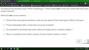 Hello students, heres a quick video on how to complete a newsela quiz! According To The Newsela Article What Is Mythology Which Details Best Convey The Central Idea Brainly Com