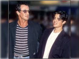 His father was an italian immigrant, and his mother's heritage is half french (from brittany) and half german. Stallone Sees Dead Son Sends Family To Haridwar To Perform Shradh English Movie News Times Of India