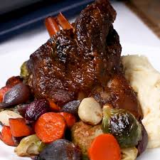 Elegant Braised Lamb Shank Dinner Recipe By Tasty Recipe Braised Lamb Lamb Shanks Food