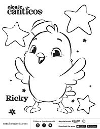 Canticos Canticosworld Littlechickies Lospollitos Rickychickie Coloringpages Printables Toddlers Kids Bilingual Nick Jr Birthday Birthday Nick Jr
