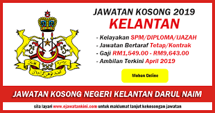 Maybe you would like to learn more about one of these? Jawatan Kosong 2019 Negeri Kelantan Darul Naim Kelayakan Spm Diploma Ijazah Ejawatankini Com