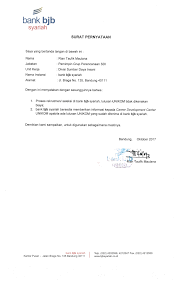 Sebuah surat kuasa diperlukan untuk memberikan kuasa atau kepercayaan kepada orang lain untuk mengurus suatu pekerjaan. Surat Kuasa Bank Bjb