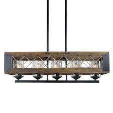 If you are looking for a sensible way to dress up a room, there is no better choice than this 2 light. Lnc Modern Farmhouse Chandelier Black Rectangular Dining Room Chandelier 5 Light Kitchen Island Natural Wood Pendant Light A03145 The Home Depot