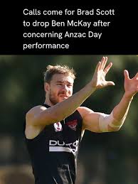 Calls for Essendon to drop Ben McKay