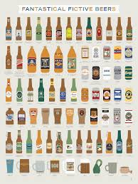 fantastical fictive beers print by pop chart lab bldgwlf