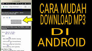 Cara Mudah Download Mp3 Di Android Youtube