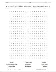 Central American Word Search Puzzle Worksheet Is Free To Print Pdf File American Words Hispanic Heritage Month Spanish Heritage Month