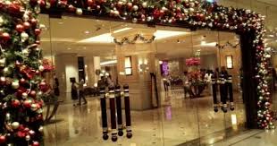Christmas Decoration At Main Entrance Hotel