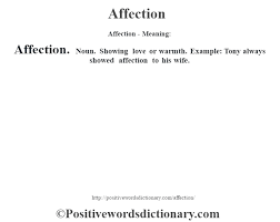 Affection Definition Affection Meaning Positive Words Dictionary Positive Words Positive Adjectives Words
