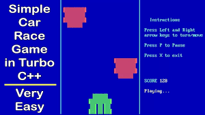 Two players can play this game. Road Race Game In C Source Code Youtube