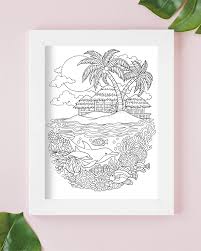 Color over 4,587+ pictures online or print pages to color and color by hand. Buy Colorit Colorful Tropical Scenes Adult Coloring Book 50 Single Sided Designs Thick Smooth Paper Lay Flat Hardback Covers Spiral Bound Usa Printed Tropical Pages To Color Online In Vietnam B07pz8phgy