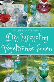 Vogeltranke Bauen Upcycling Aus Glaselementen In 2020 Garten Upcycling Upcycling Upcycling Fur Den Garten