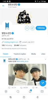 What Are The Names Of The Twitter Accounts Of Bts Quora