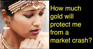 How much gold in my portfolio will protect against a market crash?