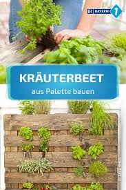 Krauter In Palette Pflanzen Dieses Krauterbeet Passt Auf Jeden Balkon In 2020 Krauter Pflanzen Paletten Pflanzen Palette Beet