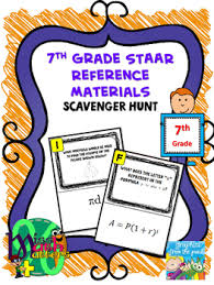 7th Grade Reference Materials Scavenger Hunt Formula Chart Interactive