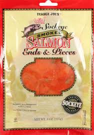 Trader joe's everything but the bagel smoked salmon is new to shelves and is lox and the popular ebtb seasoning. Trader Joe S Wild Sockeye Smoked Salmon Ends Pieces Reviews Trader Joe S Reviews