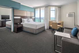 Residence Inn Fort Lauderdale Pompano Beach Oceanfront One Bedroom Suite Holiday Enjoy Relax Bedroom Suite Comfortable Bedroom 2 Bedroom Suites
