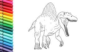 Available on pc, playstation 4, xbox one and nintendo switch. Drawing And Coloring The Spinosaur Dinosaur From Jurassic Park How To Draws Dino For Kids Youtube