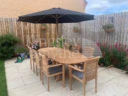 Newest oldest price ascending price descending relevance. 8 Seater Oval Extendable Garden Dining Set Fabulous Price
