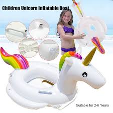 Enjoy the top pool toys in the industry with kangaroo's great selection of quality floats! Baby Pool Float Unicorn Inflatable Boat Children Inflatable Swimming Pool Loungers Baby Summer Fun Outdoor Pool Toys Float Raft Wish