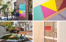 Signage System For East Sydney Early Learning Centre Designed By Toko And Aba Architects Enviromeant Early Learning Centre Learning Centers Early Learning