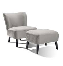 Hocker in metall, textil grau,. Sessel Und Hocker Retro Samt Grau Gunstig Mobel Kuchen Buromobel Kaufen Froschkonig24