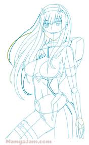 How Draw Zero 2 Darling In The Franxx 08 Manga Drawing Tutorials Anime Body Drawing Anime Drawings Tutorials