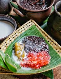 Jakarta bubur sumsum merupakan jenis jajanan pasar yang memiliki banyak penggemar. Diah Didi S Kitchen Bubur Madura
