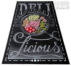 Decorative Blackboard Chalkboard For A Delicatessen Blackboard Art Chalkboard Art Arts And Crafts For Adults