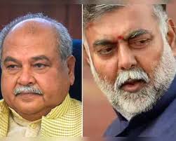 कृषि मंत्री नरेंद्र सिंह तोमर ने छोड़ा कृषि मंत्री का पद, राज्यमंत्री  प्रहलाद पटेल ने भी मंत्रीमंडल से दिया इस्तीफा