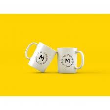 It's time for coffee mockup, download and enjoy it. Free Psd Two Mugs On Yellow Background Mock Up