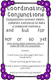 Conjunctions Anchor Chart