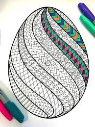 Swirl Easter Egg Pdf Zentangle Coloring Page Etsy Easter Design Drawing Swirl Easter Egg Pdf Zentangle Co Easter Coloring Pages Easter Drawings Easter Art