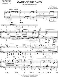Jarrod Radnich Game Of Thrones Sheet Music Piano Solo In C Minor Download Print Sheet Music Piano Sheet Music Piano