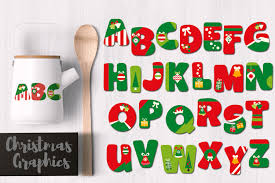 Download Christmas Alphabet Graphic By Revidevi Creative Fabrica SVG Cut Files