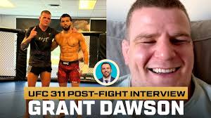 GRANT DAWSON wants Benoit Saint-Denis or Michael Chandler fight next at UFC  314
