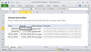 Excel Formula Convert Text To Date Exceljet