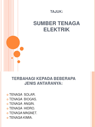Proses menghasilkan tenaga elektrik daripada tenaga bentuk lain. ~ penjanaan sistem janakuasa di malaysia terdiri daripada tiga jenis seperti diatas. Sumber Tenaga Elektrik