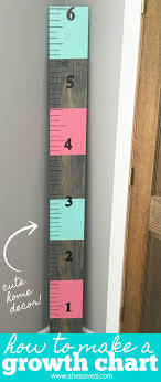 Growth charts and height charts for kids have been all the rage! Easy To Make Wooden Child S Home Growth Chart