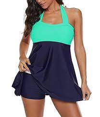 Century Star Women S One Or Two Piece Long Torso Plus Size Swimdress Frilly Tummy Control Bathing Sui Tankini Swimsuits For Women Plus Size Swimwear Swim Dress